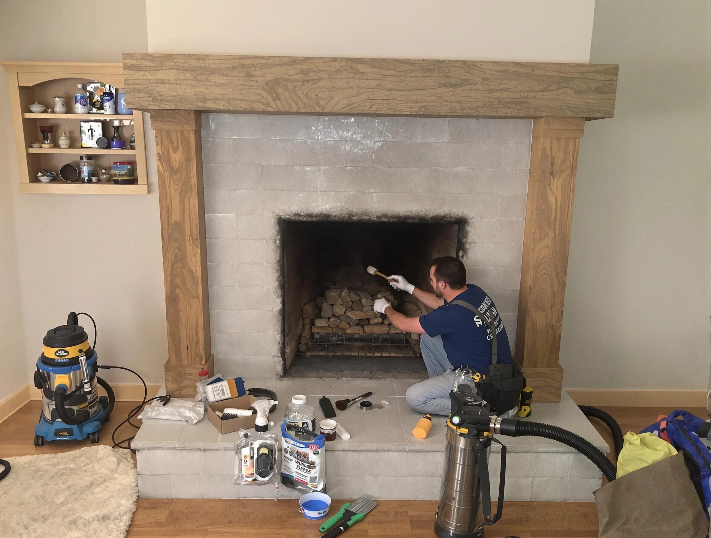 Detailed creosote removal process by Westminster Chimney Sweep in Westminster, CO