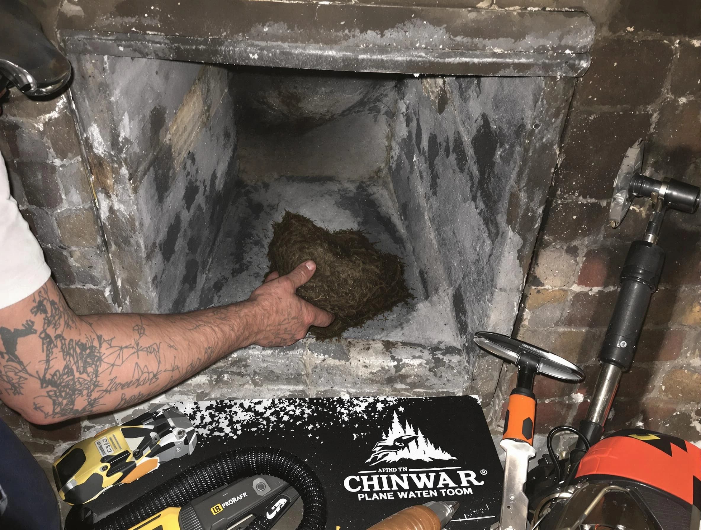 Westminster Chimney Sweep safely removing debris and screening chimney in Westminster, CO