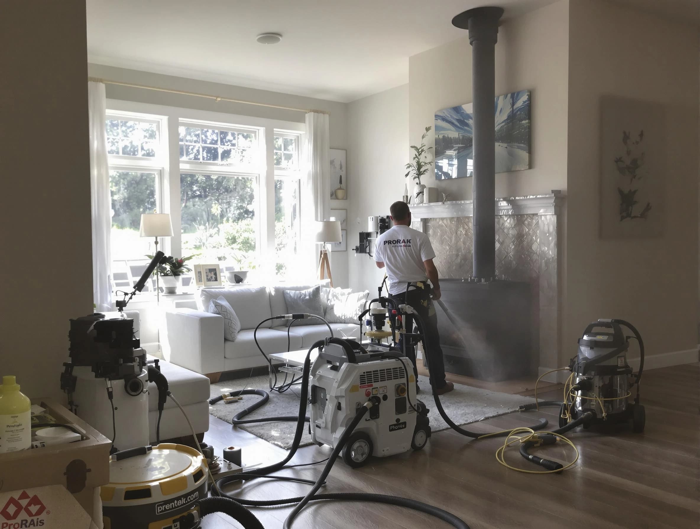 Soot removal service by Westminster Chimney Sweep for a fireplace in Westminster, CO