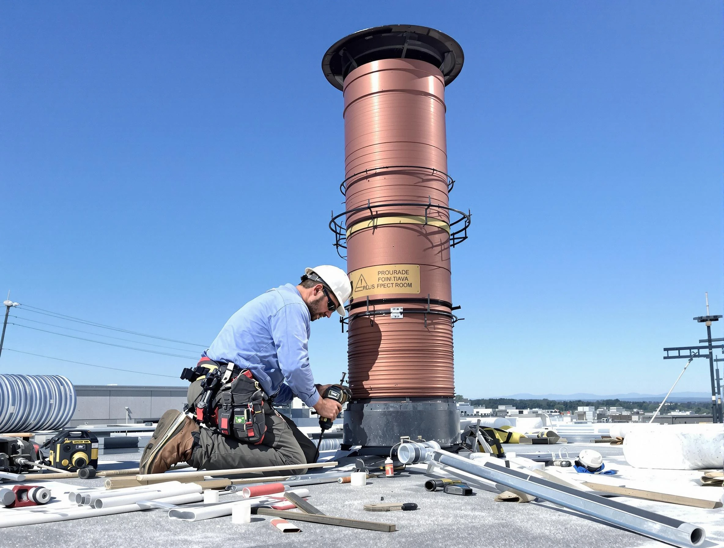 Installed chimney liner by Westminster Chimney Sweep in Westminster, CO