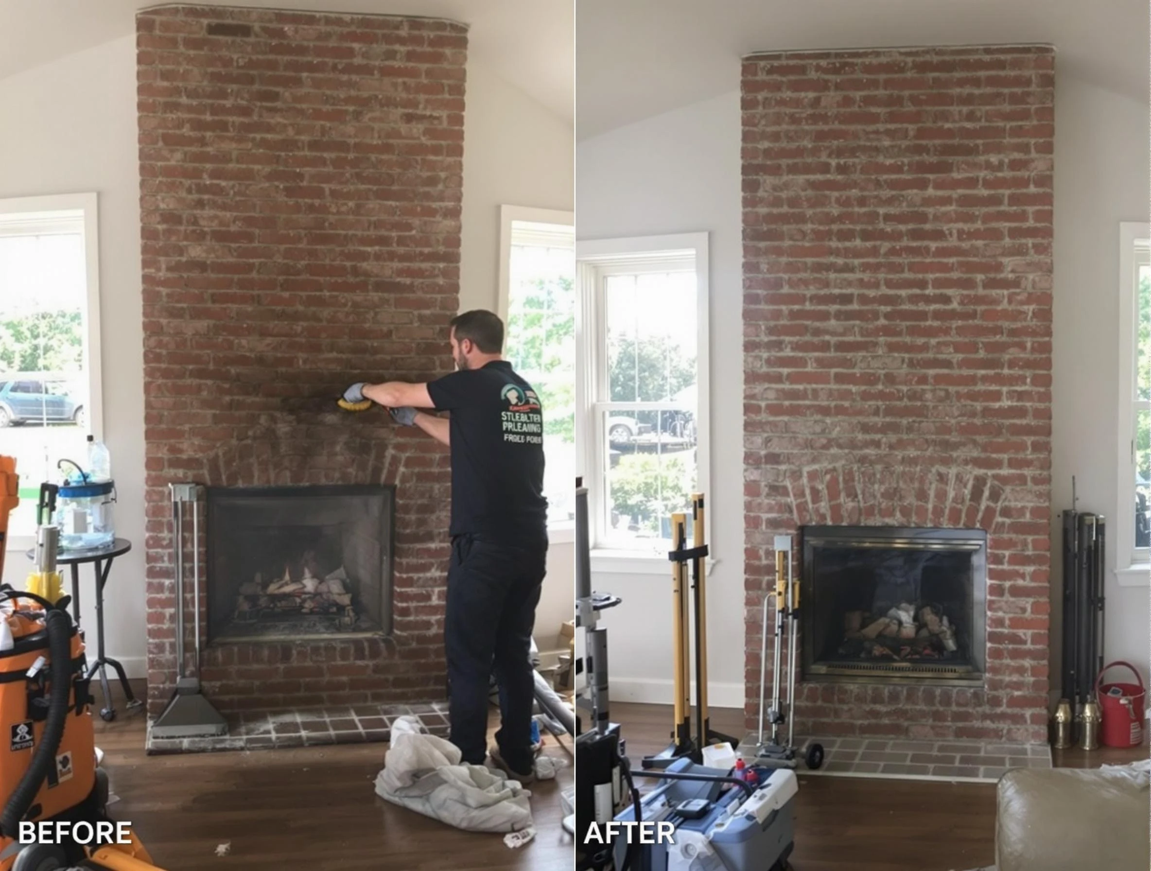 Finished chimney sweeping service by Westminster Chimney Sweep in Westminster, CO