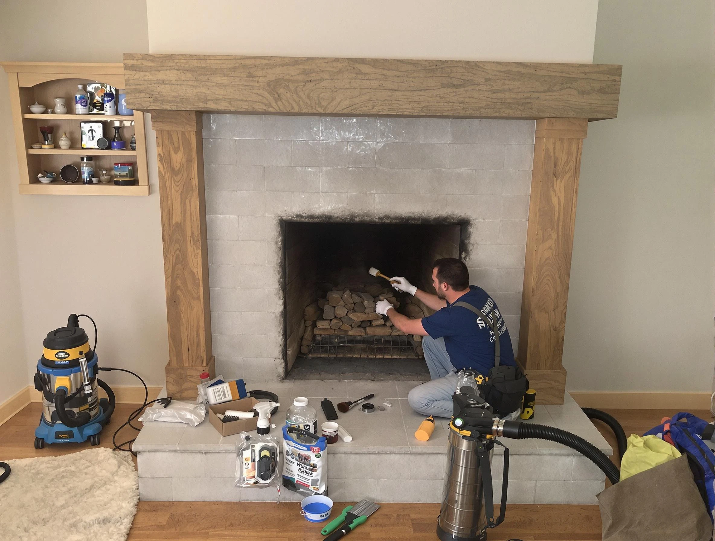 Detailed creosote removal process by Westminster Chimney Sweep in Westminster, CO