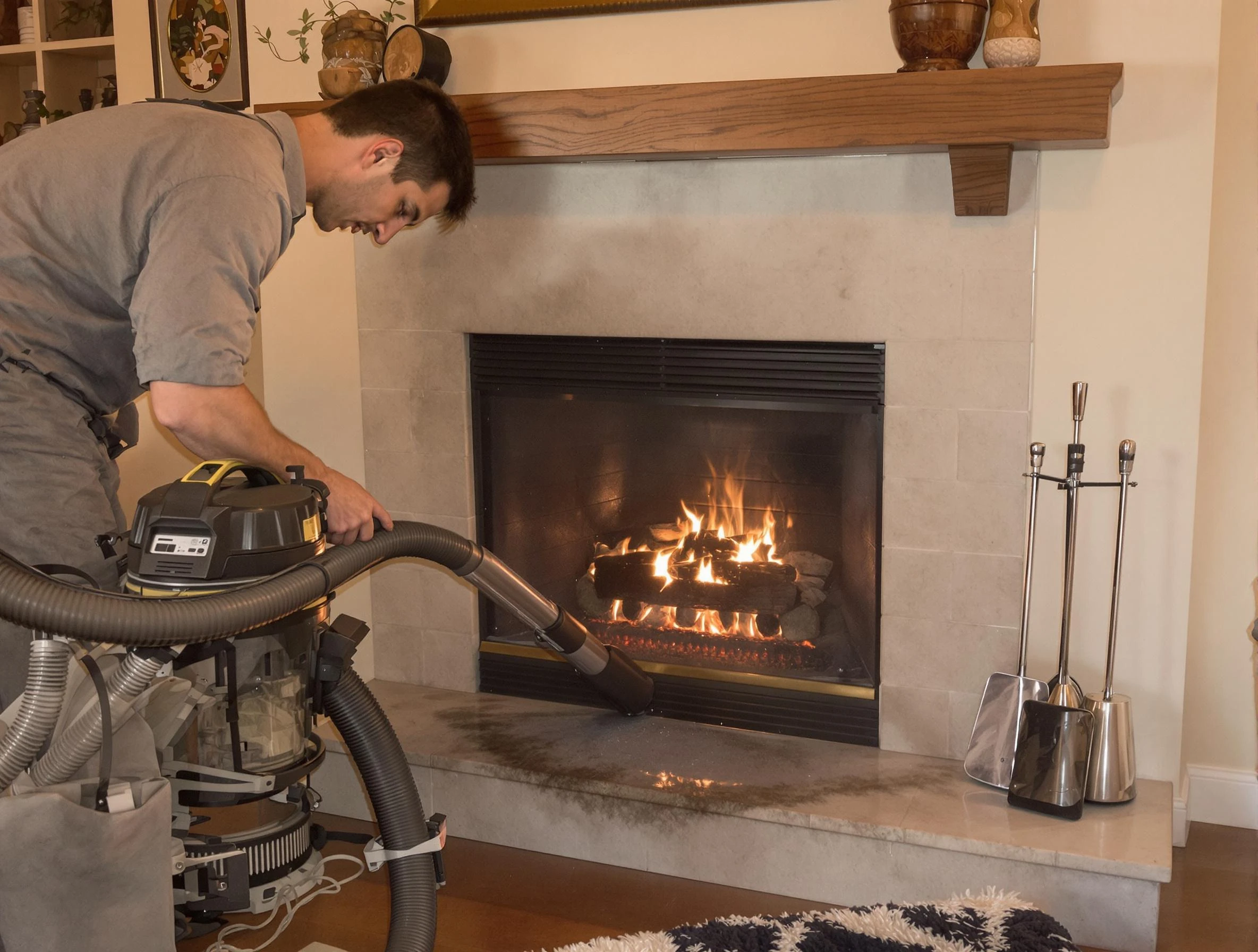 Routine fireplace upkeep by Westminster Chimney Sweep in Westminster, CO