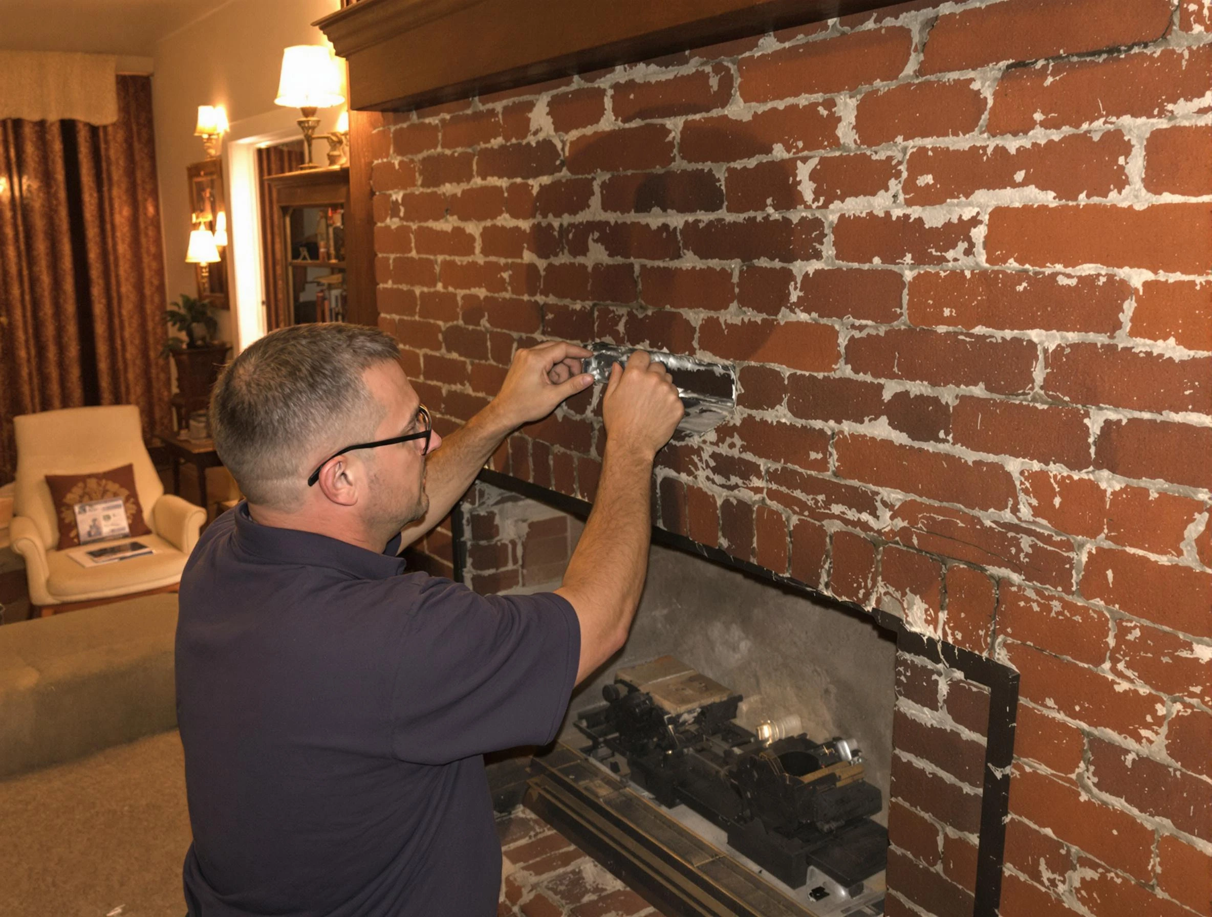 Westminster Chimney Sweep expert fixing a fireplace in Westminster, CO